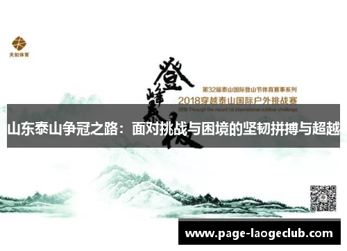 山东泰山争冠之路：面对挑战与困境的坚韧拼搏与超越
