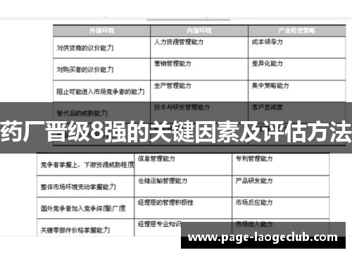 药厂晋级8强的关键因素及评估方法